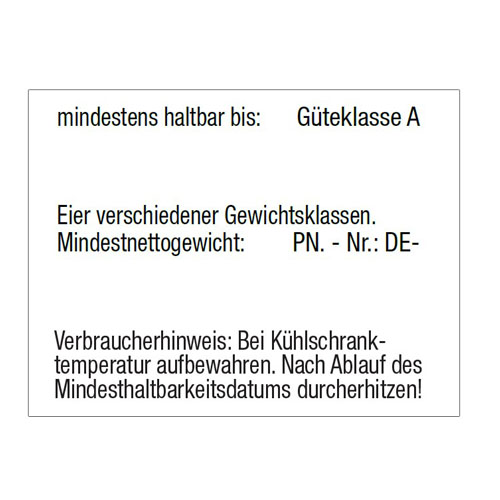 Illustration for: 650 egg labels, 37 × 28 mm – KPA024581