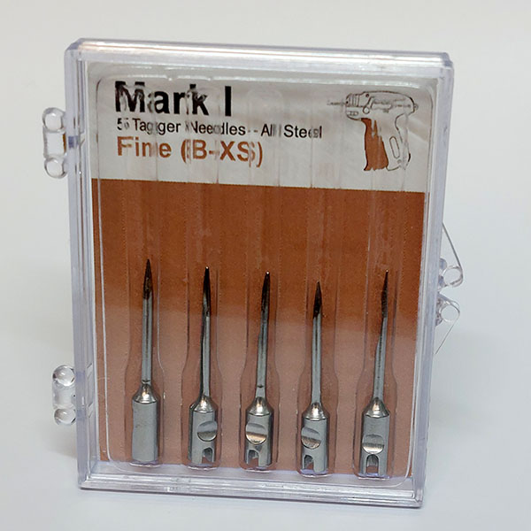 Illustration for: Five fine all-steel Mark I B-XS needles