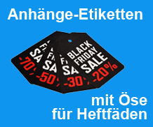 Sortiment: Warenanhänger, Fäden und Textilpistolen