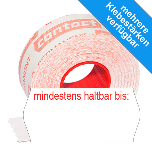 1500 MHD Etiketten, 25x12mm MHD Etiketten für Mindesthaltbarkeitsdatum