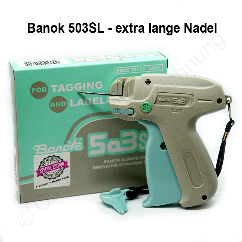 Textilpistole, Heftpistole mit langer Nadel Banok 503SL Etikettierpistole