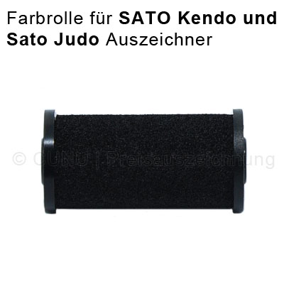 Farbrolle für SATO Preisauszeichner, für die Preisauszeichner-Modelle Sato Kendo und SATO Judo, Tinte für Sato