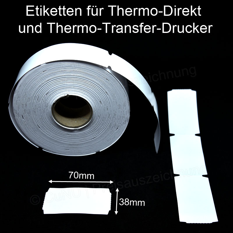 ECO-Karton nicht klebende Thermo-Etiketten perforiert für Scannerschienen