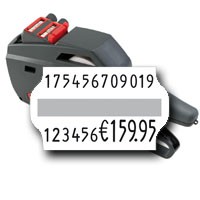 Preisauszeichner für lange Artikelnummern, Chargennummern, contact premium 24.19, für 32x19mm Etiketten