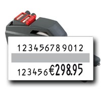 contact 24.37 Preisauszeichner für Artikelnummer, Chargennummer - bis zu 12-stellige Nummern auf 37x19mm Etiketten
