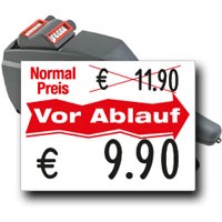 Preisauszeichner für reduzierte Ware vor Ablaufdatum, contact premium 3728-1206 B, für 37x28mm Ablaufdatum-Etiketten