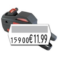 Auszeichner für Preisetiketten der Größe 25x12mm, 5 kleine und 5 große Zeichen für Preise und Art-Nr, contact 10.25