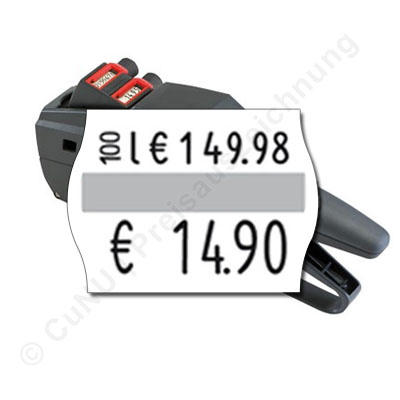 Grundpreisauszeichner für 22x16mm Preisetiketten, contact premium 14.22 GP für Grundpreis-Aufdrucke