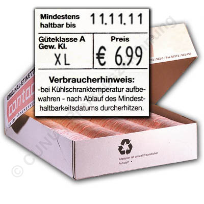 Eierauszeichner "contact 20.29 Eier B" - Auszeichner für Eierkarton-Etiketten mit dem Maß  29x28mm, Bild 2