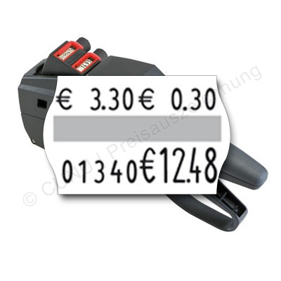 Pfandauszeichner, individueller Auszeichner für Pfandetiketten, contact premium 20.16 für Pfandauszeichnung