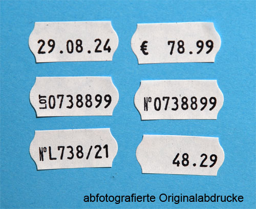 Sato Etikettiergerät "Kendo 26x12-8", für Datumsdruck und Preisdruck auf 26x12mm Preisetiketten, Bild 3