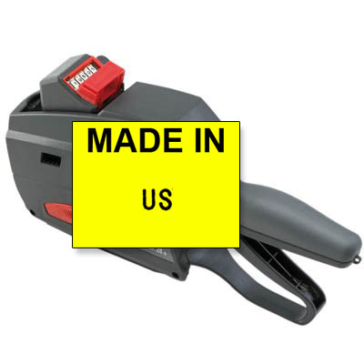 Länderkürzel Auszeichner für MADE IN Etiketten - Herkunftskennzeichnung, Import Export