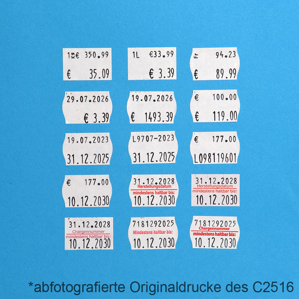 Profi Etikettiergerät für Preise, Grundpreise, Datum, Artikelnummern - CUNU Modell 2516, Bild 5
