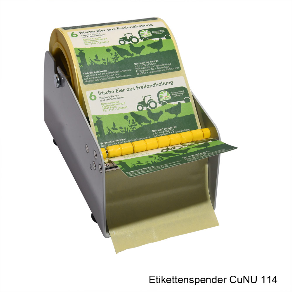 CUNU 114 - Etikettenspender für Wand und Tisch max. 114mm breite Etikettenrollen, Bild 5