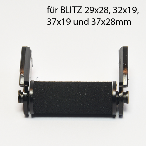2 Blitz Farbrollen / Evo / T3 mit den Etikettengrößen 29x28mm, 32x19mm, 37x19mm und 37x28mm