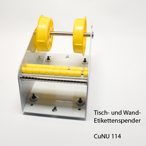 CUNU 114 - Etikettenspender für Wand und Tisch max. 114mm breite Etikettenrollen, Bild 3