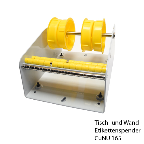CUNU 165 - Etikettenspender für Wand und Tisch für eine oder mehrere Rollen Etiketten (bis 165mm), Bild 2