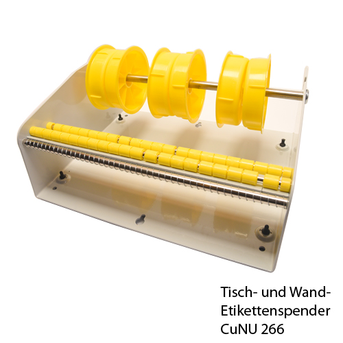 CUNU 266 - Etikettenspender für Wand und Tisch für mehrere Etikettenrollen (bis 266mm Gesamtbreite), Bild 3