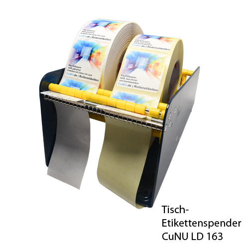 Tisch Etikettenspender für Rollenetiketten CUNU LD 163 bis zu 163mm Breite