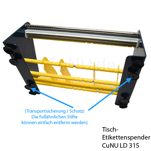 Tisch-Etiketten-Spender CUNU LD 315 für eine oder mehrere Rollen bis ges. 315mm Breite, Bild 3