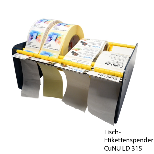 Tisch-Etiketten-Spender CUNU LD 315 für eine oder mehrere Rollen bis ges. 315mm Breite