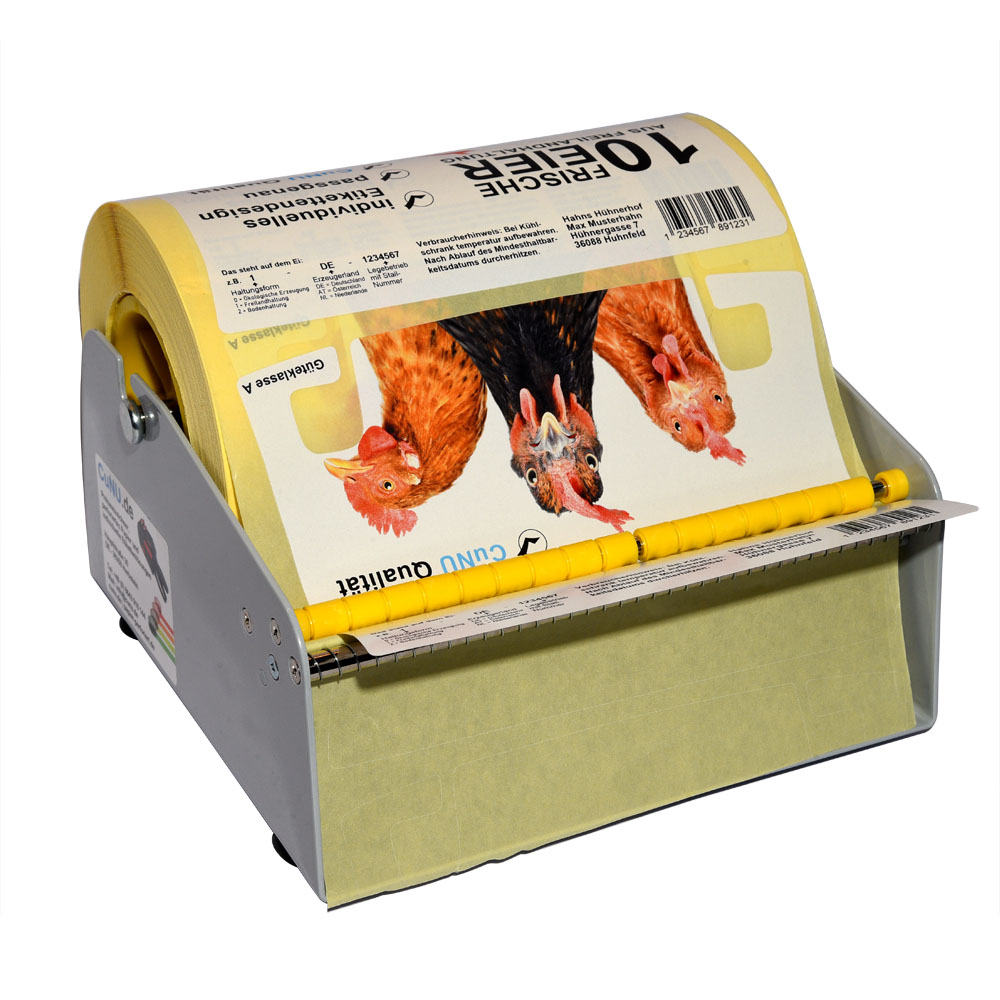 CUNU 216 - Etikettenspender für Wand und Tisch für mehrere Etikettenrollen (bis 216mm Gesamtbreite), Bild 3