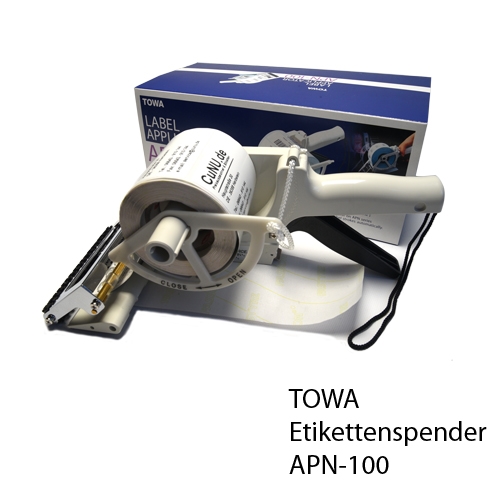TOWA APN 100 Etiketten-Spender (Handgerät) für rechteckige Etiketten von 55-100mm Breite
