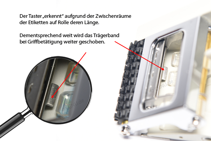 TOWA APN 100 Etiketten-Spender (Handgerät) für rechteckige Etiketten von 55-100mm Breite, Bild 3