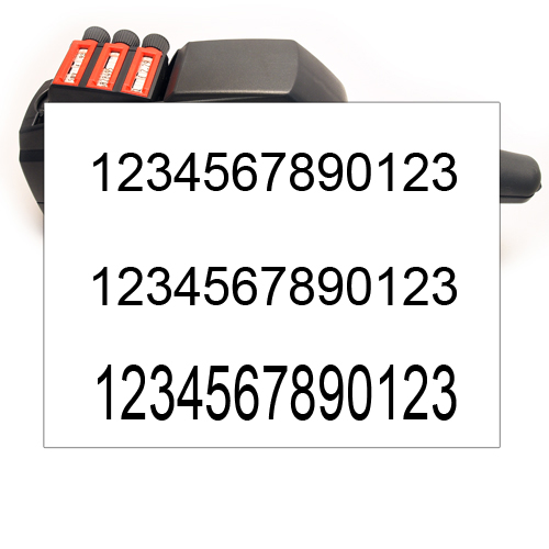 Dreizeiliger Auszeichner mit 13 Zeichen pro Zeile - contact premium Industrie 37.28-39 Umbau