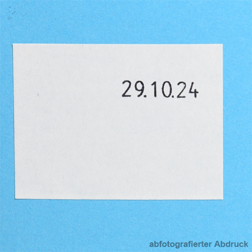MHD Auszeichner und Etikettenspender für Eierschachtel-Etiketten 37x28mm, Bild 2