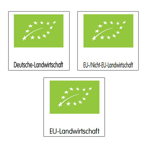 Bio- Öko- Kontrollstellenetiketten für alle Kontrollstellen, z.B. für Bio-Eier aus deutscher Landwirtschaft