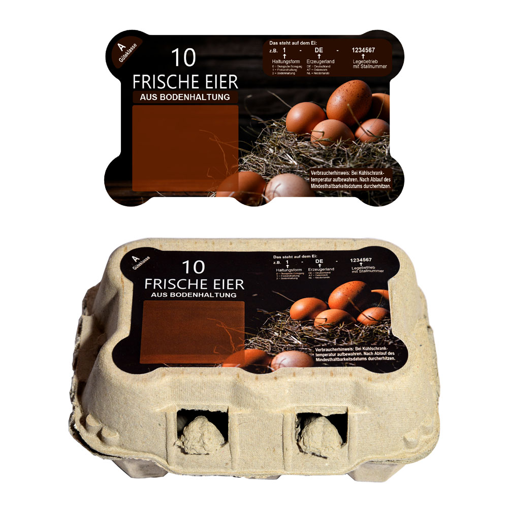 Freiform Aufkleber auf Rolle für 6er Eierschachtel CDL-Omnipac TopCom - alle Haltungsformen, Bild 5
