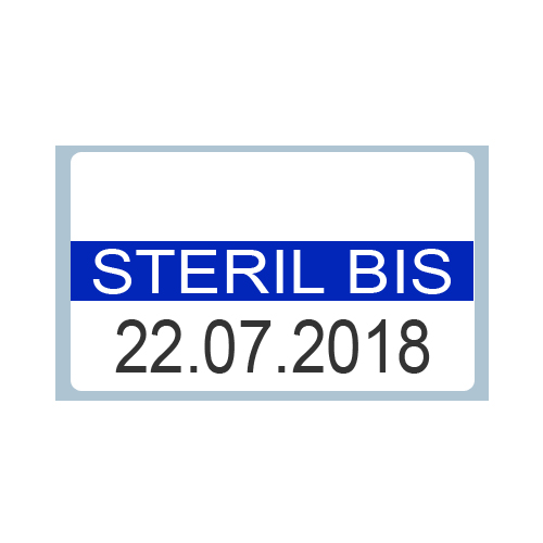 Steril bis Etiketten - Sterilisationskennzeichnung und Dokumentation - Steriletiketten HACCP
