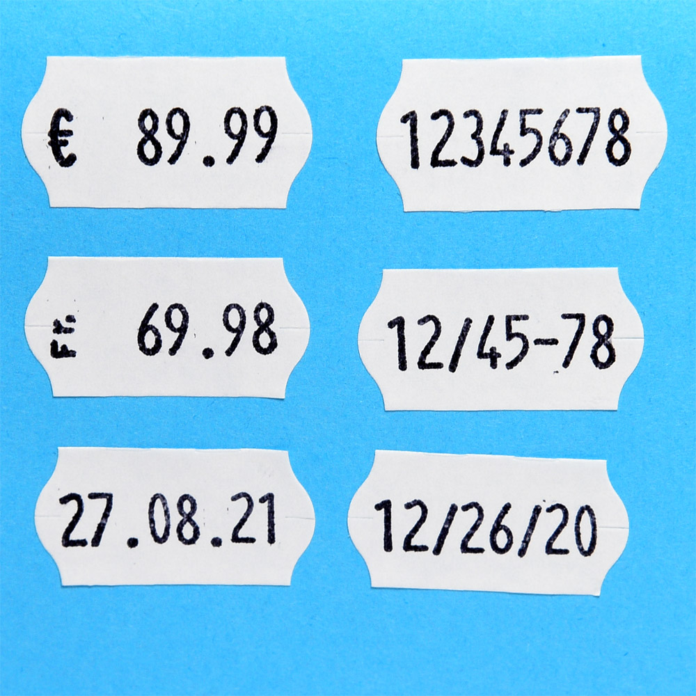 Preisauszeichner Blitz P8, für 22x12mm Etiketten, 8 Druckstellen für preis und Datum, Bild 2