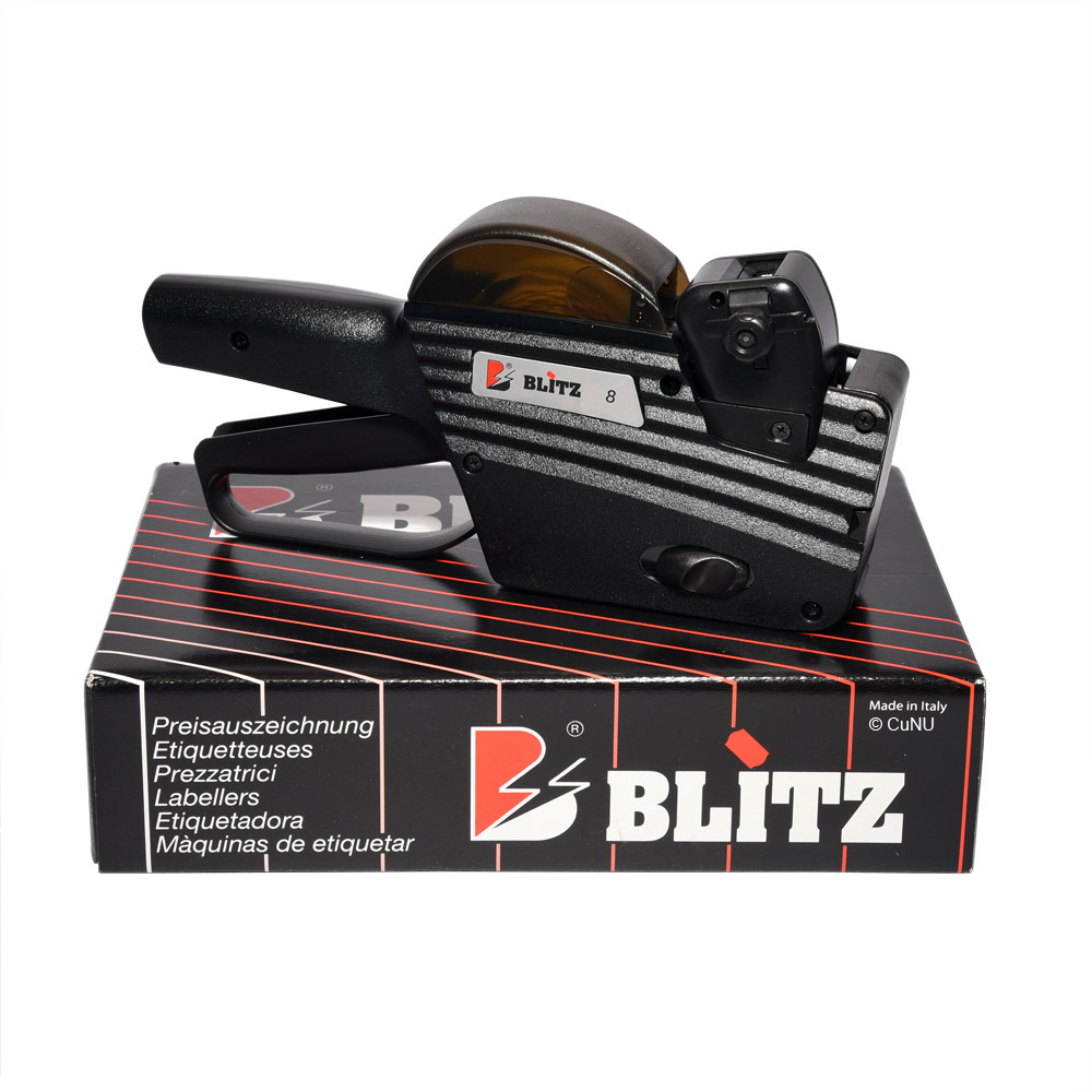 Preisauszeichner Blitz P8, für 22x12mm Etiketten, 8 Druckstellen für preis und Datum, Bild 3