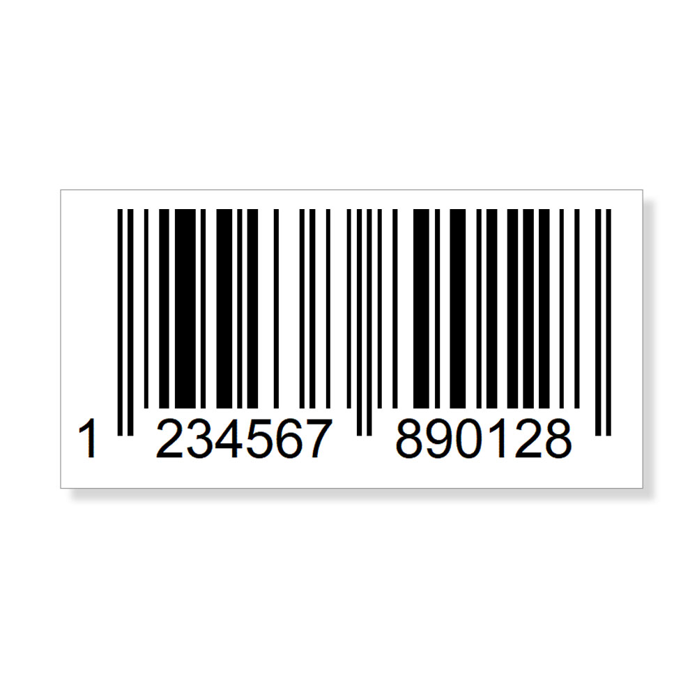 28.000 EAN-Code Etiketten mit Barcode, GTIN-13, dreizehn-stellig