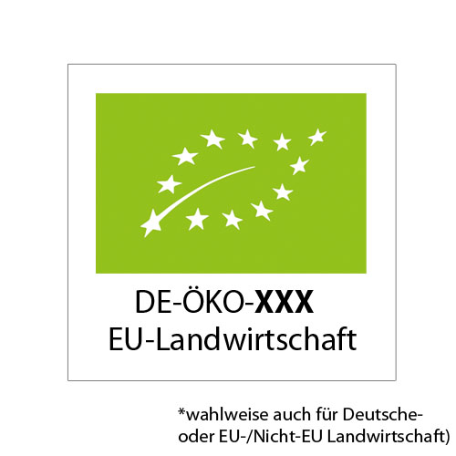EU-BIO-Logo Etiketten, Deutsche Landwirtschaft, EU-Landwirtschaft, EU-/Nicht-EU-Landwirtschaft