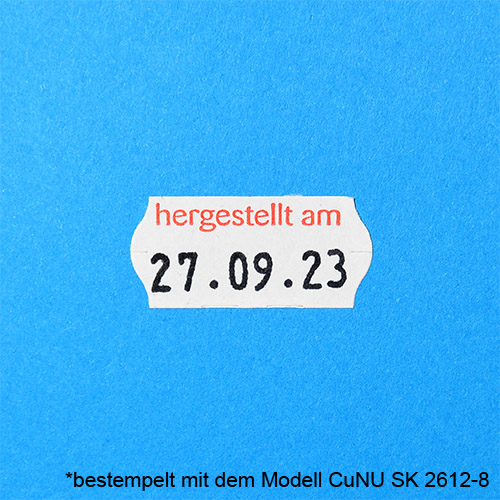 1500 Auszeichneretiketten mit Aufdruck "hergestellt am", Bild 2