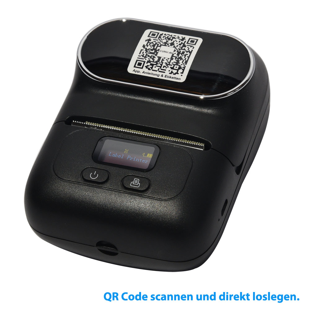 mobiler Etikettendrucker M110 Bluetooth inkl. 1050 Thermoetiketten 40x30mm, Bild 3