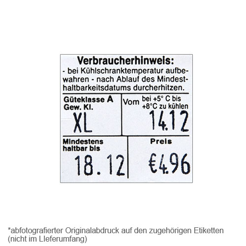 zweizeiliges contact premium 33.29 Handauszeichnungsgerät für 29x28mm Eier-Etiketten, Bild 2