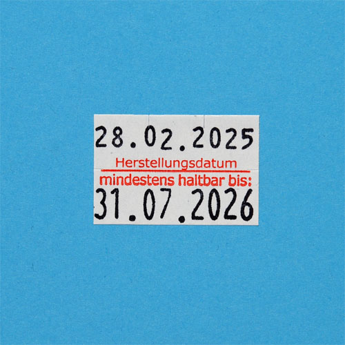 Blitz C22-03, modifizierter Profi-Auszeichner, zweizeilig für Preise und Datumsangaben, 26x16mm rechteckig, Bild 6