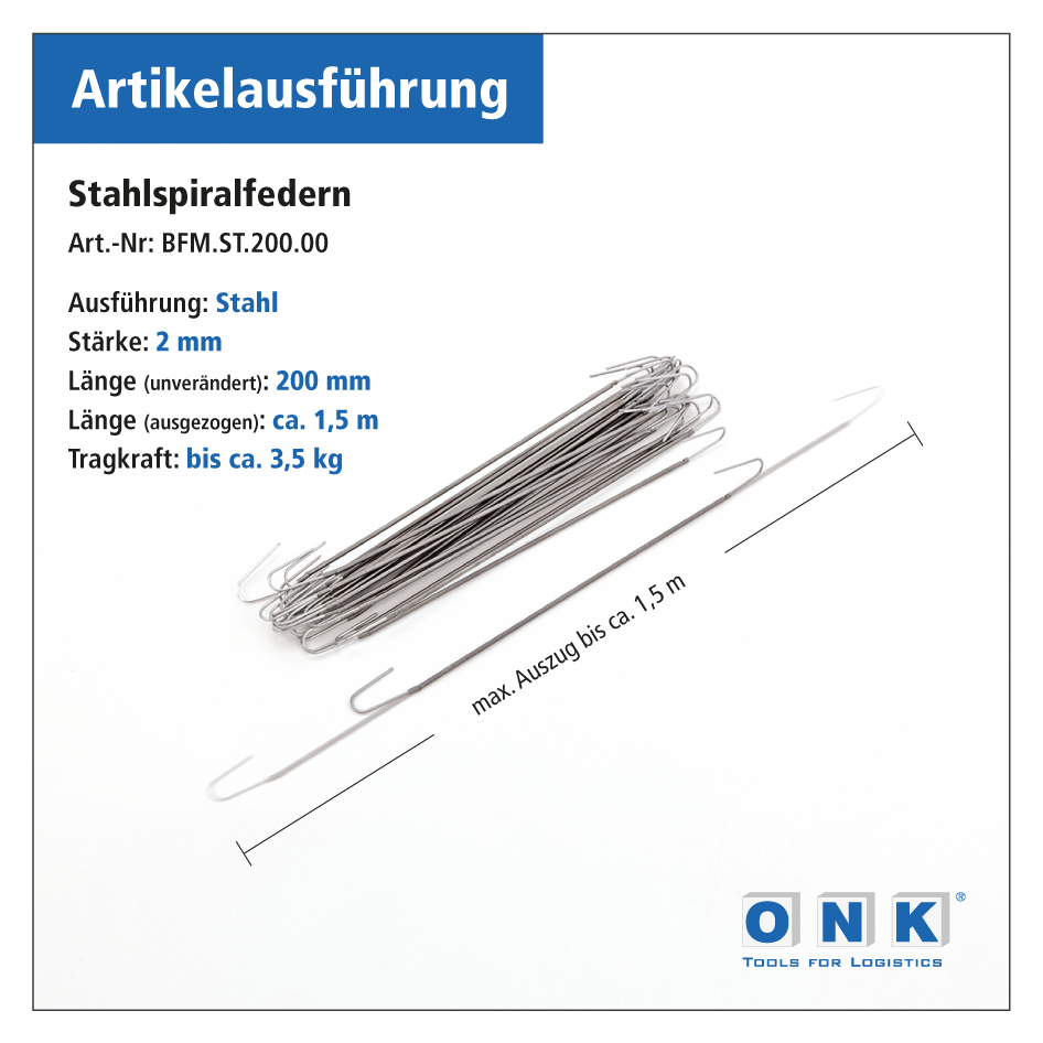 50 Federhaken zum Aufhängen, Befestigen von Schildern u. Plakathaltern, Bild 3