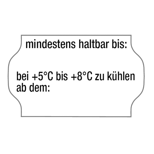 1000 Etiketten für Kühldatum und Mindesthaltbarkeitsdatum