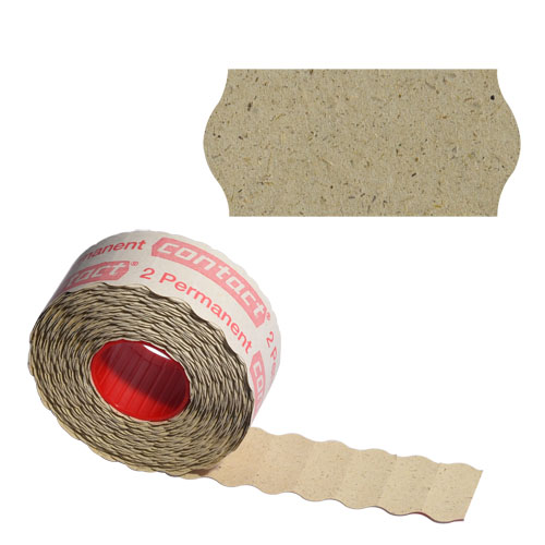 1200 Graspapieretiketten für Handauszeichner, Format 26x12mm