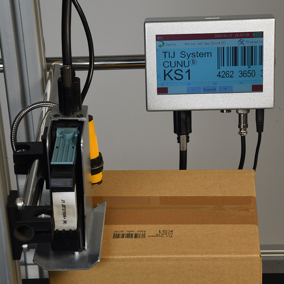 Thermal Inkjet Drucksystem KS1, TIJ Kennzeichnung