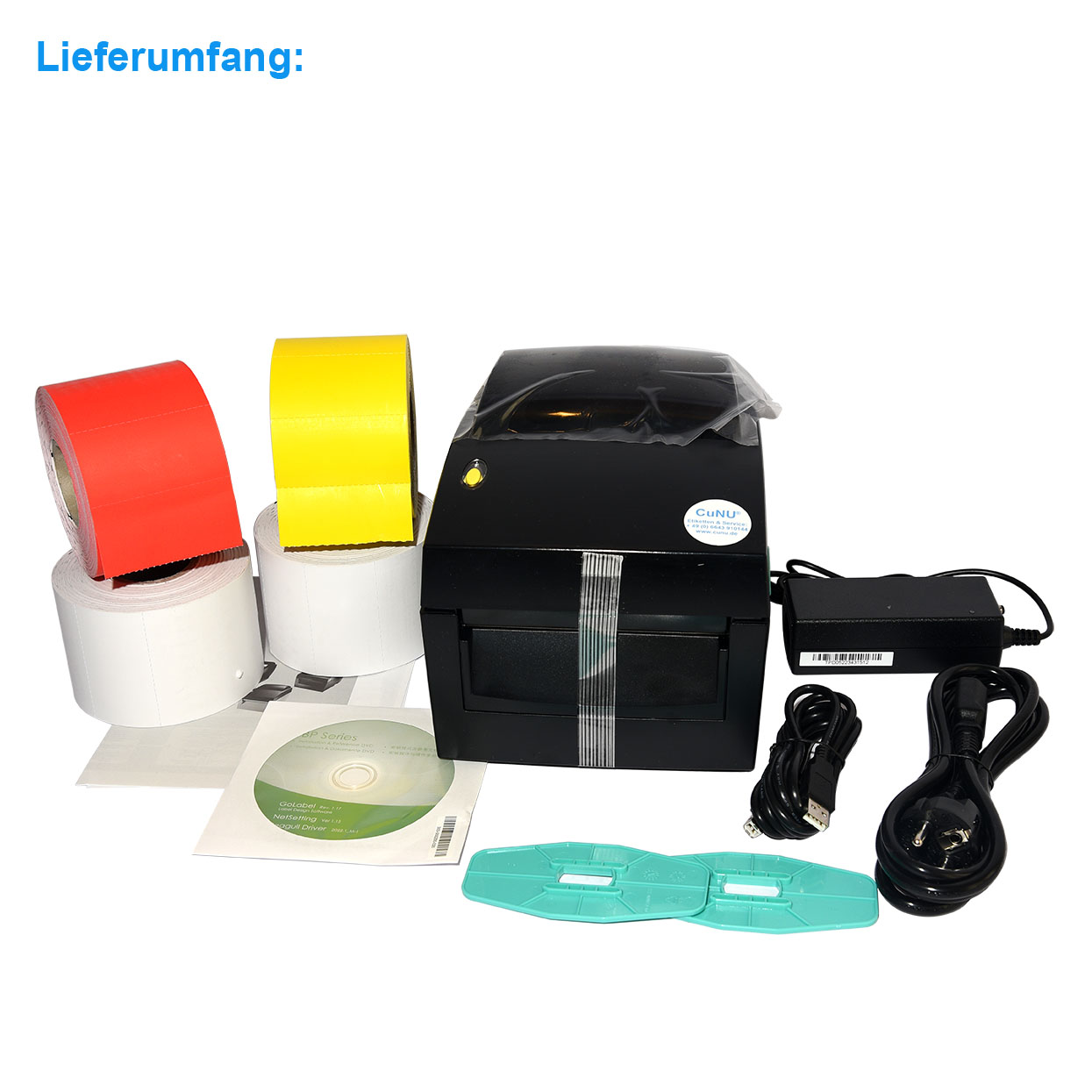Thermo- Regaletikettendrucker für NICHT-KLEBENDE Etiketten, inkl. 3600 Shelflabels, Bild 2