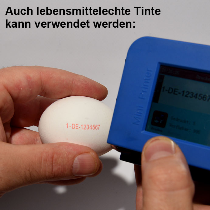 mobiler Mini TIJ-Drucker 12,7mm, mit Touchdisplay - digitaler Stempel für Barcode, EAN, Zählfunktionen uvm., Bild 13