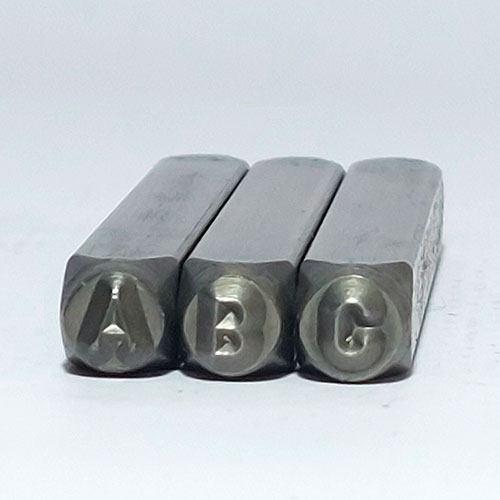Schlagzeichen-Set 0-9 Schlagzahlen und Schlagbuchstaben A-Z, Prägewerkzeug, Bild 3