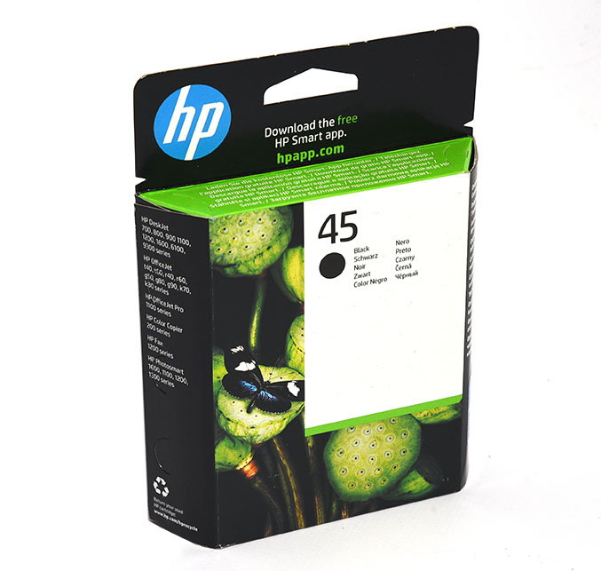 Original HP 45 Druckerpatrone Schwarz 51645AE