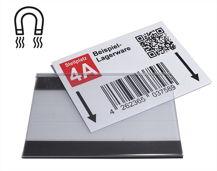großer magnetischer Etikettenhalter für DINA6 oder DIN lang